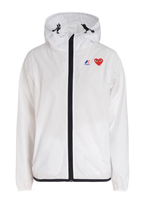 k way play unisex white COMME DES GARÇONS PLAY | AZ-J501-0513